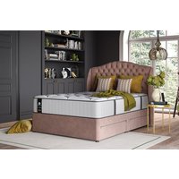 Sealy Webber Elevate Ultra Posturepedic Mattress + Premium Divan Bed, Silver, 2 Drawer, Double