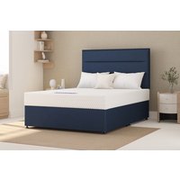 Value Memory Foam Mattress + Premium Divan Bed, Silver, 4 Drawer, King Size