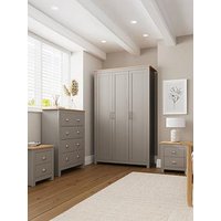 Gfw Lancaster 4 Piece Package - 3 Door Wardrobe, 4 Drawer Chest And 2 Bedside Chests