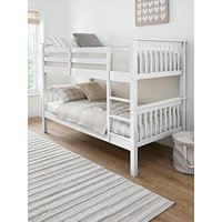 Very Home Novara Bunk Bed With Mattress Options (Buy & Save!) - White - Fsc&Reg; Certified - Bunk Bed Frame With 2 Premium Mattresses