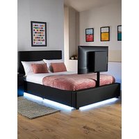 Xr Living Ava Upholstered Tv Bed With Under Bed Lighting