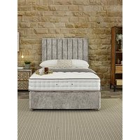 Shire Beds Signature 2000 Pocket Mattress And Upholstered Divan Base Bed Set (Headboard Sold Separately)
