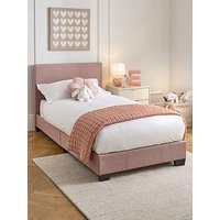 Very Home Riley Children'S Fabric Single Bed With Mattress Options (Buy & Save!)
