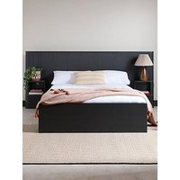 Very Home Carina Oversize Hb Double Bed With Memory Mattress - Bed Frame With Microquilt Mattress