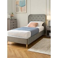 Very Home Freya Velvet Fabric Single Kids Bed Frame And Headboard With Mattress Options (Buy & Save!)