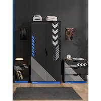 X Rocker Octane 3 Piece Furniture Set - Bedside Table, Chest, And Wardrobe