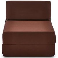 Kaikoo Single Folding Chair Bed Chocolate