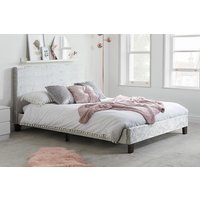 Berlin Fabric Bed, Grey, King Size