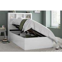 Zo� Wooden Ottoman Storage Bed, White, Single