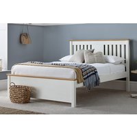 Amelia White Oak Bed, 4 Drawer, Double