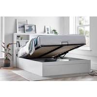 Ariana White Ottoman Storage Bed, Double